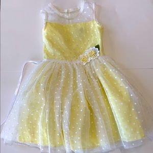 Little girls yellow dress